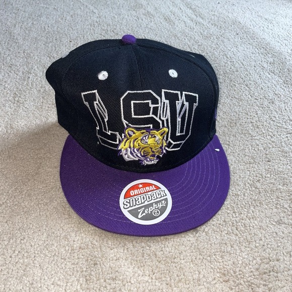 Zephyr Other - lsu‎ tigers embroidered snapback hat zephyr purple and black